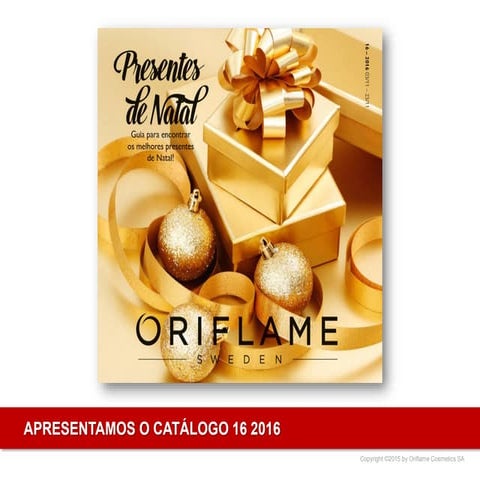 Apresentação do catálogo 16 oriflame