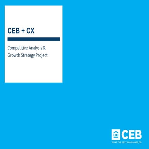 Customer Experience Competitive Research & Growth Strategy Slide Deck