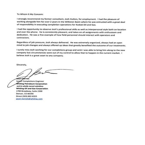 Letter of Recommendation | PDF