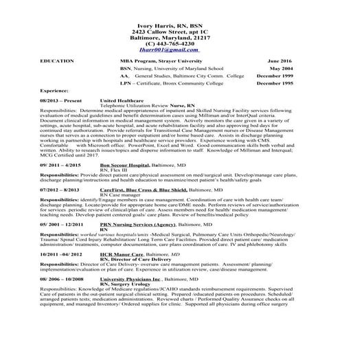 Resume_ivory harris2 | DOC