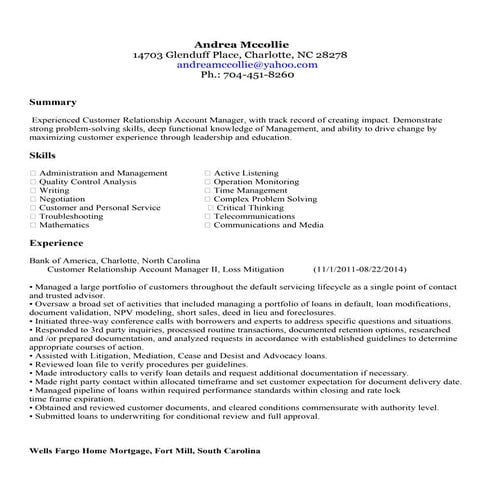 resume Andrea Mccollie  revised 2014-5