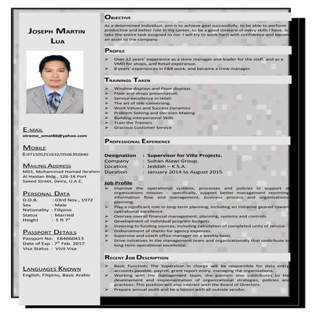 Joseph Martin CV | DOC
