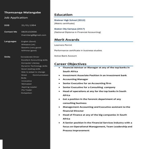 ThamiLangi C.V. May 2016