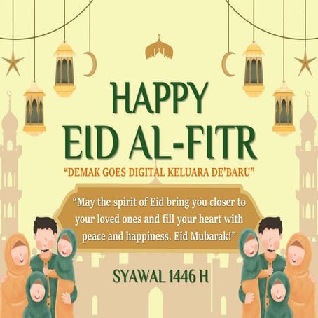 digital card raya contoh with one page report | PDF