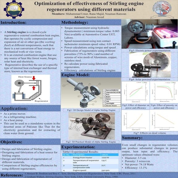 DESIGN AND FABRICATION OF ALPHA STIRLING ENGINE | PDF