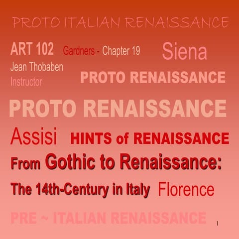 01 Proto Renaissance