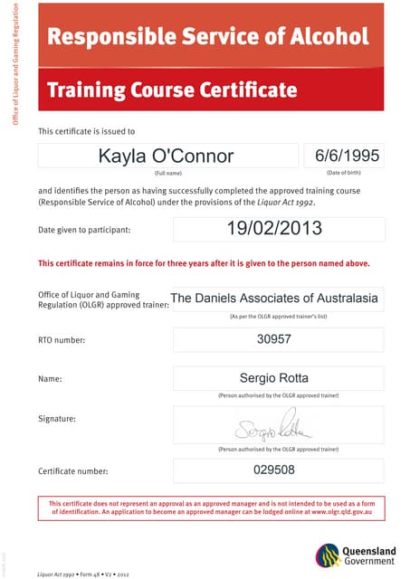 RSA Certificate RSA Certificate