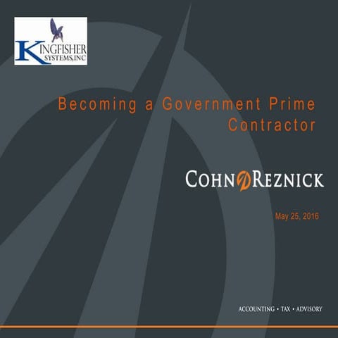 Lunch and Learn Becoming a Prime Contractor Final Rev 1 (5-20-16)