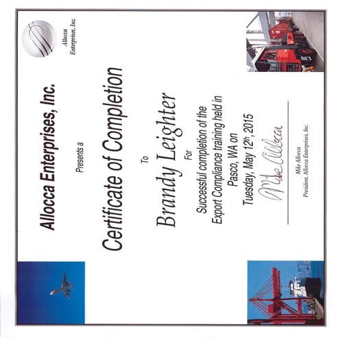 Export Compliance Certificate | PDF