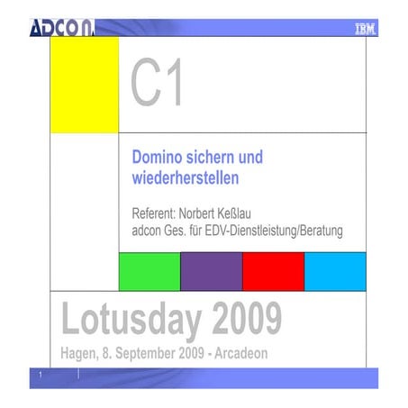 C1 Adcon Backup For Domino