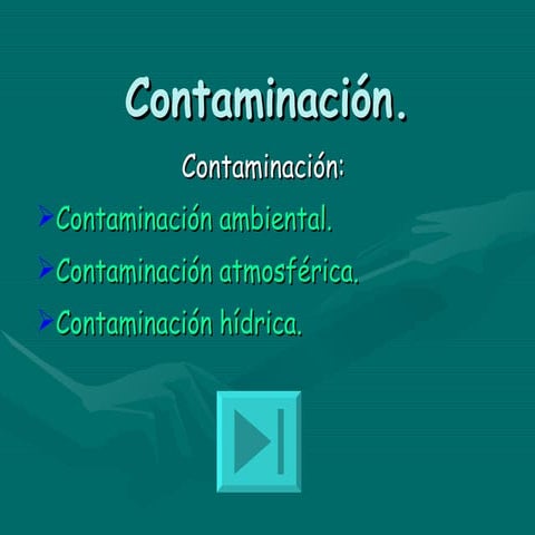 Presentación power point de contaminación. | PPT