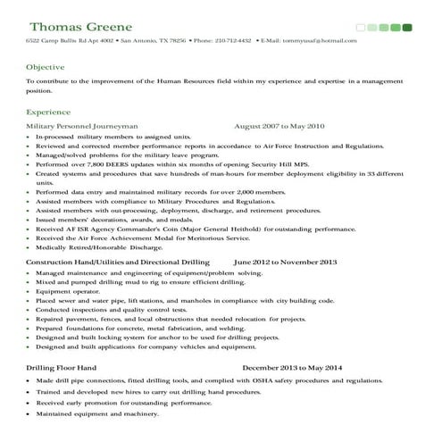 Thomas Greene Resume 2016 | DOCX