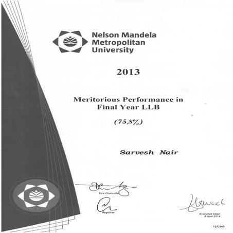 MERITORIOUS PERF 2013