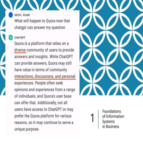 Chapter 1 foundation Management information systems