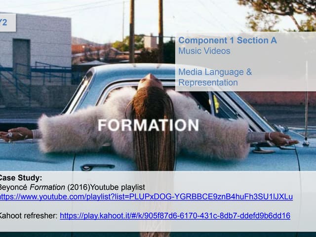 C1SA Beyoncé Formation A2Y2 A level Media Studies