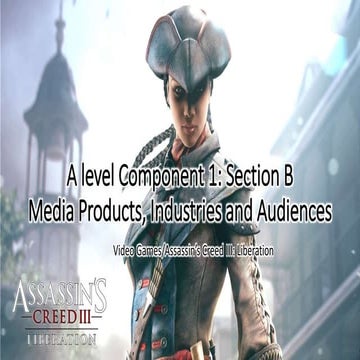 C1 sb assassins creed iii liberation AL media studies