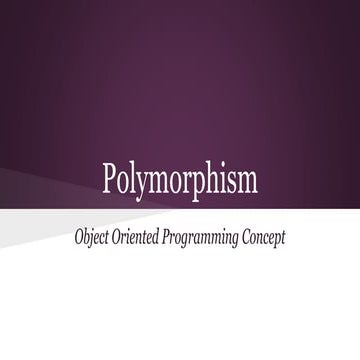 Runtime Polymorphism | PPTX