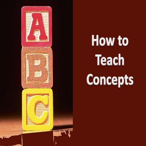 How to Teach Concepts (revised)