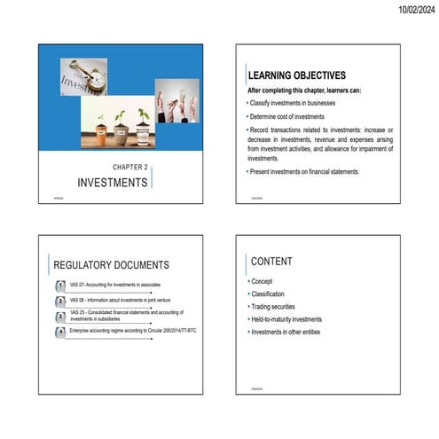 Chapter 2 - INVESTMENTS Financial management | PDF