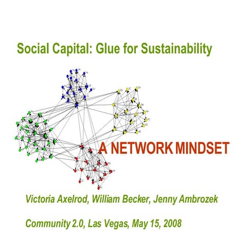 Social Capital: Glue for Sustainability