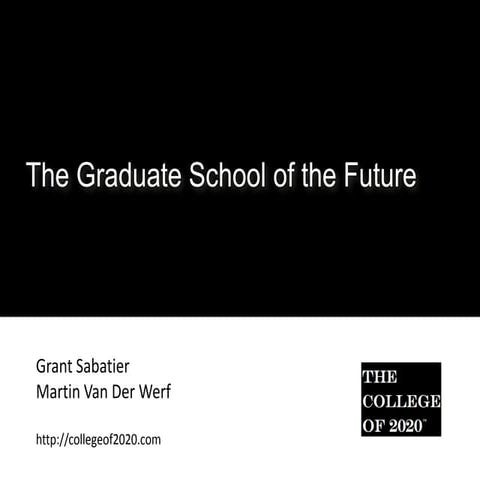 College of 2020: The Future Graduate School