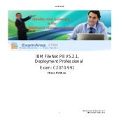 Exam-C2070 991-IBM FileNet P8 V5.2.1, Deployment Professional