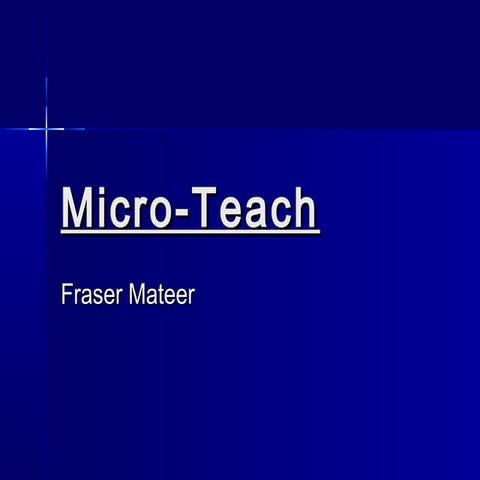 The Micrometer Presentation
