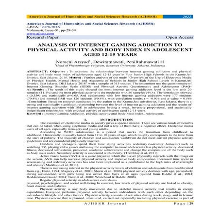 ASSOCIATION BETWEEN SCREEN TIME AND OBESITY IN CHILDREN AND ADOLESCENTS ...