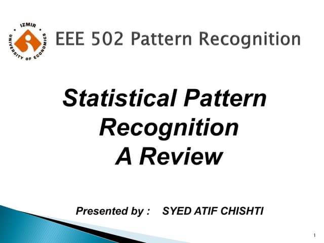 Statistical Pattern recognition(1)