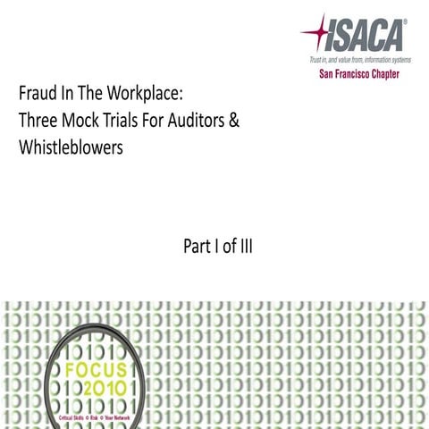 C24   Fraud In The Workplace (3 Mock Trials)