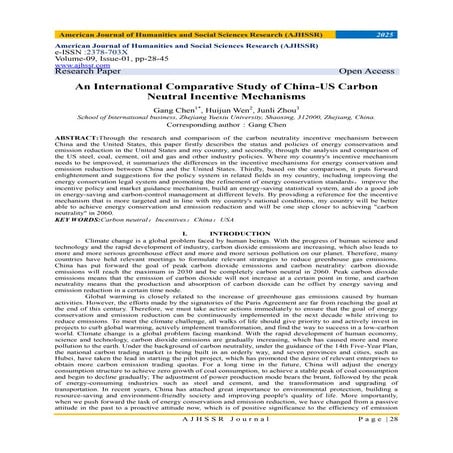 An International Comparative Study of China-US Carbon Neutral Incentive Mecha...