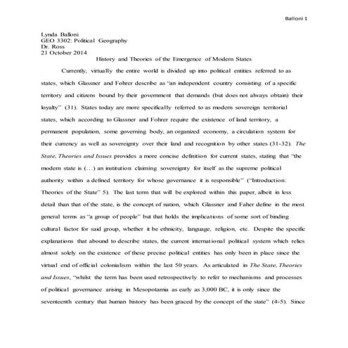 modern state theories