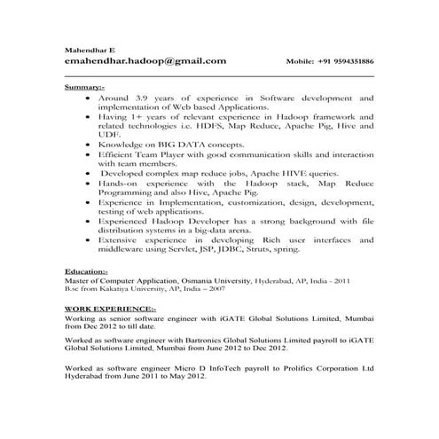 mahendhar_java3_8yearsHadoop1yearexp