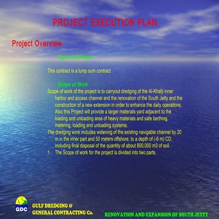 Sea Port Construction, Project Execution Plan | PDF