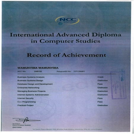 ADVANCED DIPLOMA EQUIVALENT IN USA visual data 7