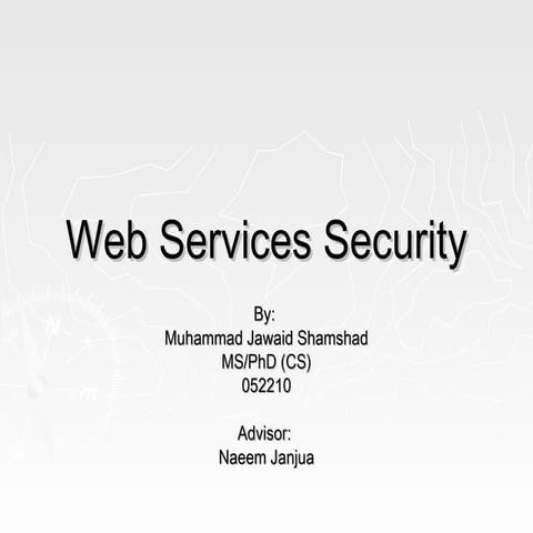 Web Services Security - Presentation | PPT | Internet | Computing