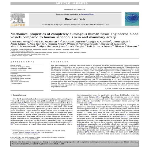 Challenges in vascular tissue engineering | PPTX