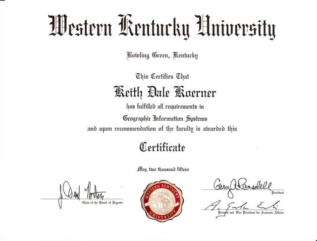 GIS Certificate PPT GIS Certificate PPT