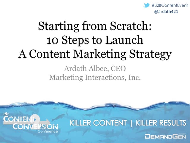 10 Steps to Launch a Content Marketing Strategy from Scratch