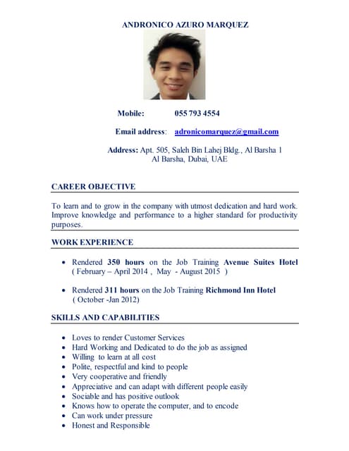 cv en anglais maude viau | DOCX