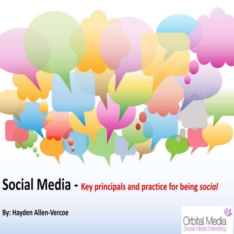 Principles & Practice of Social Media