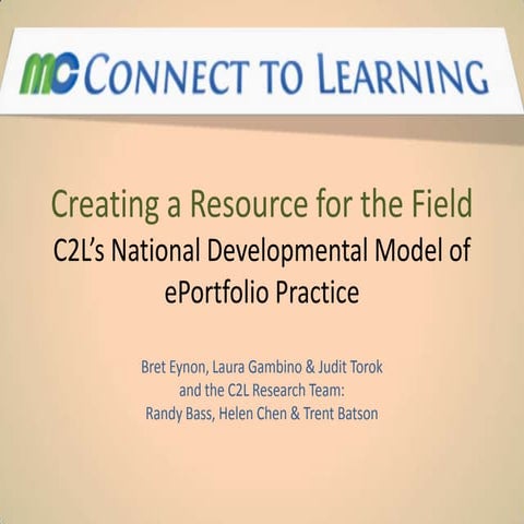C2 l model of ePortfolio practices