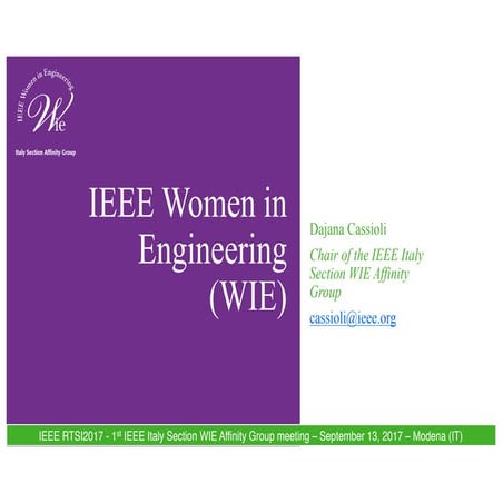 [RTSI2017] IEEE Women in Engineering (WIE) International