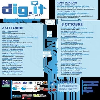 Il programma di Digit 2015 