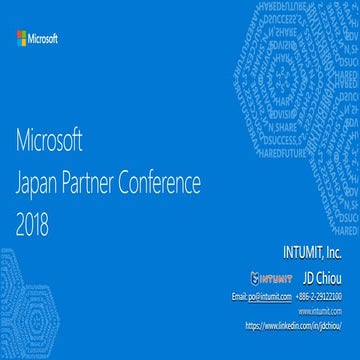 JPC2018[C3]Secrets of fulfilling the last-mile delivery of Microsoft Azure AI...