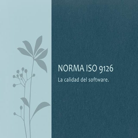 C32CM31 EQ2- Norma ISO 9126