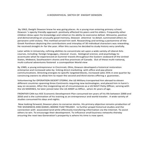 A BIOGRAPHICAL  SKETCH OF  DWIGHT DOWSON (2)