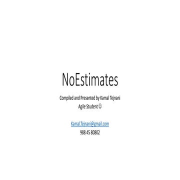 NoEstimates@iNatuix