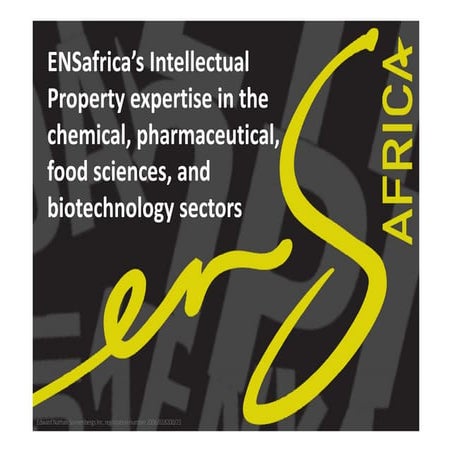 ENSafrica Pharma - Biotech IP Capability Statement 2016 