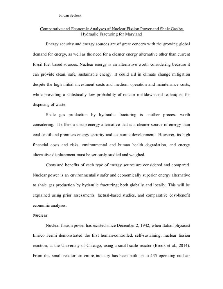 Nuclear power research paper